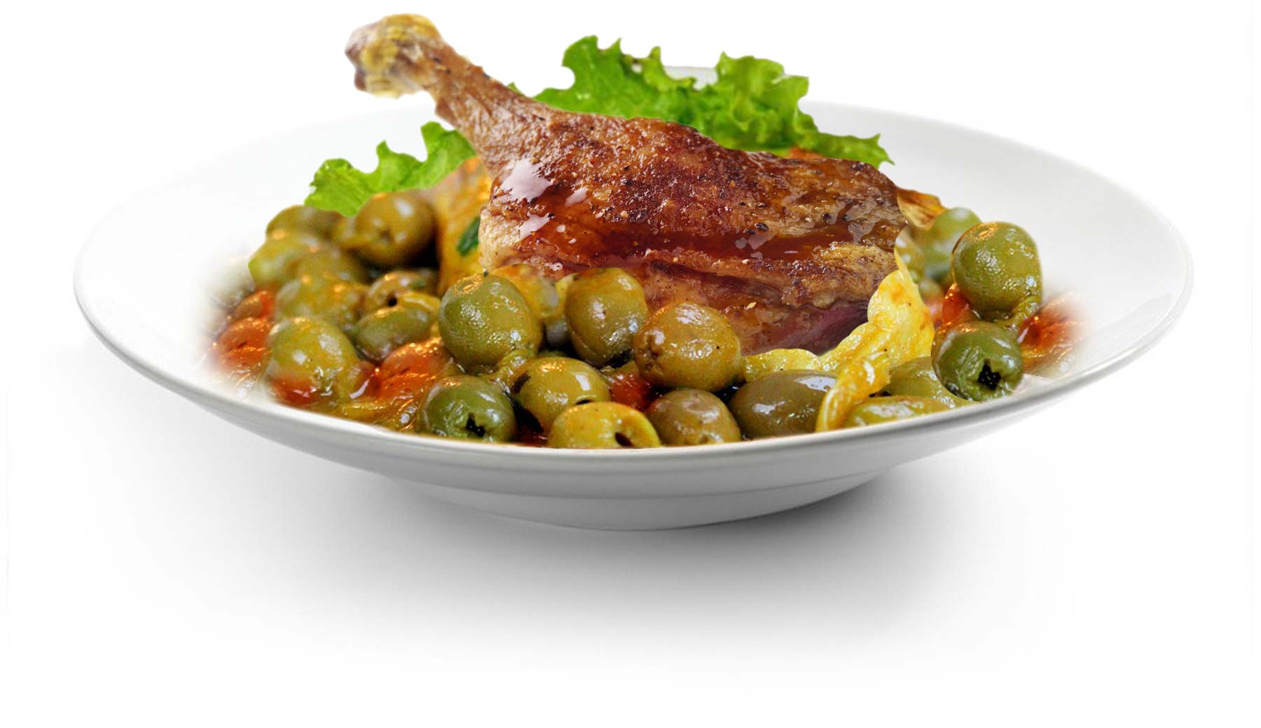 Assiette-canard-aux-olives