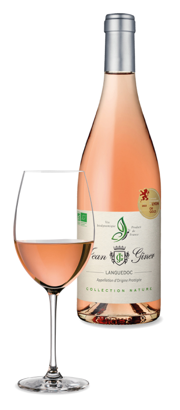 bouteille-verre-rose-biodynamie-medaille